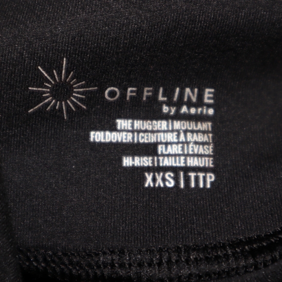 OFFLINE By Aerie The Hugger High Waisted Foldover Flare LeggingSize XXS - Picture 12 of 14